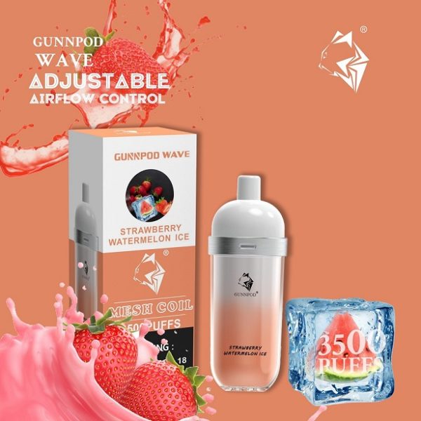 Gunnpod WAVE 3500 puffs - Strawberry Watermelon Ice