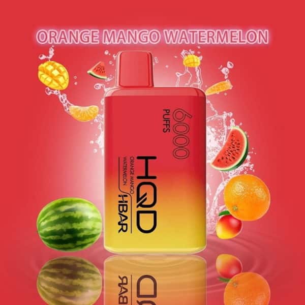 HQD 6000 Puff HBAR - Orange Mango Watermelon