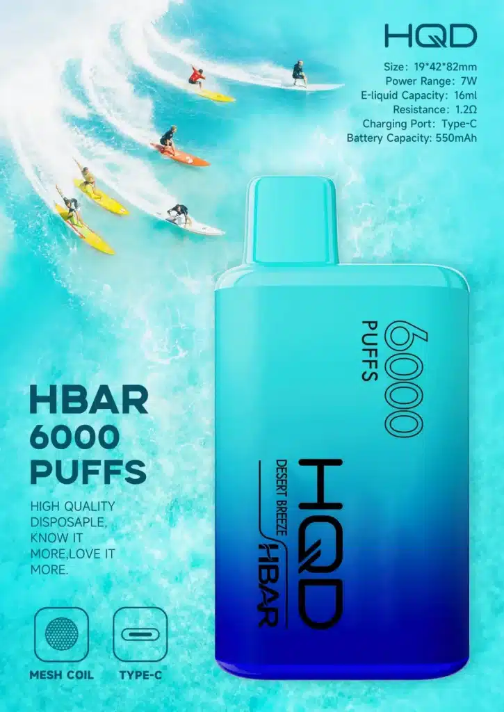 HQD 6000 Puff HBAR Specifications