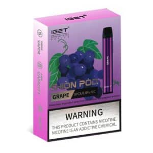 3 x IGET Shion 600 Puff - Grape