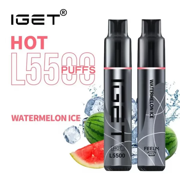 IGET 5500 Puff Hot Watermelon Ice Lush Ice