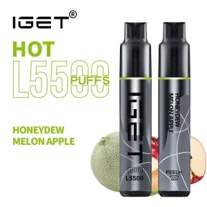 5500 Puff IGET HOT - Honeydew Melon Apple