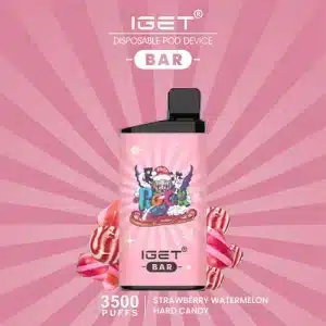 3500 Puff IGET Bar - Strawberry Watermelon Hard Candy